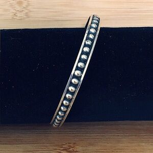 $82  Sterling Silver Estate Vintage Bangle Bracelet  14 Grams  Marked MEXICO 925